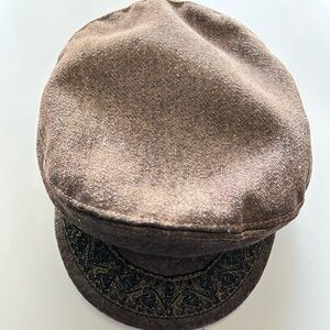 Greek Fishermans Cap, Vintage Brown